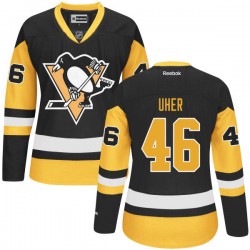 Dominik Uher Pittsburgh Penguins Reebok Authentic Alternate Jersey (Black)