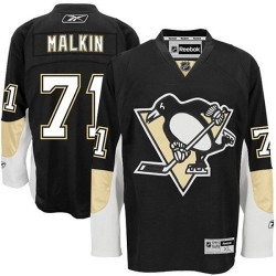 Evgeni Malkin Pittsburgh Penguins Reebok Authentic Home Jersey (Black)