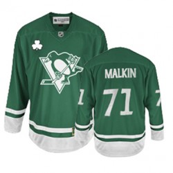 Evgeni Malkin Pittsburgh Penguins Reebok Authentic St Patty's Day Jersey (Green)