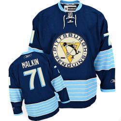 Evgeni Malkin Pittsburgh Penguins Reebok Authentic Vintage New Third Jersey (Navy Blue)