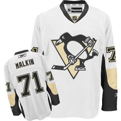 Evgeni Malkin Pittsburgh Penguins Reebok Authentic Away Jersey (White)