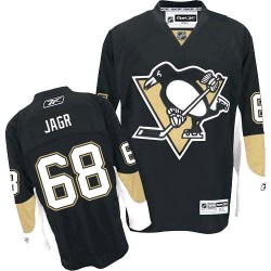 Jaromir Jagr Pittsburgh Penguins Reebok Authentic Home Jersey (Black)