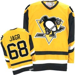 Jaromir Jagr Pittsburgh Penguins CCM Authentic Throwback Jersey (Gold)
