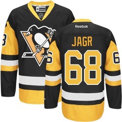 Jaromir Jagr Pittsburgh Penguins Reebok Premier Black/ Third Jersey (Gold)