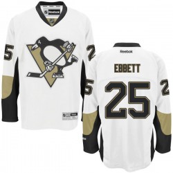 Andrew Ebbett Pittsburgh Penguins Reebok Authentic Away Jersey (White)