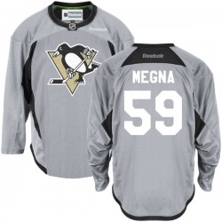 Jayson Megna Pittsburgh Penguins Reebok Premier Gray Practice Team Jersey ()