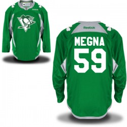 Jayson Megna Pittsburgh Penguins Reebok Authentic St. Patrick's Day Replica Practice Jersey (Green)