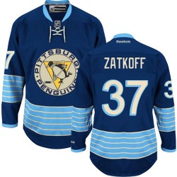 Jeff Zatkoff Pittsburgh Penguins Reebok Premier Vintage New Third Jersey (Navy Blue)