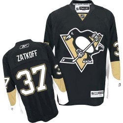 Jeff Zatkoff Pittsburgh Penguins Reebok Authentic Home Jersey (Black)