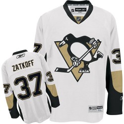 Jeff Zatkoff Pittsburgh Penguins Reebok Authentic Away Jersey (White)