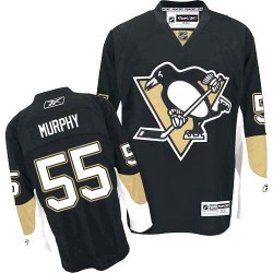 Larry Murphy Pittsburgh Penguins Reebok Authentic Home Jersey (Black)