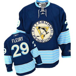 Marc-Andre Fleury Pittsburgh Penguins Reebok Authentic Vintage New Third Jersey (Navy Blue)