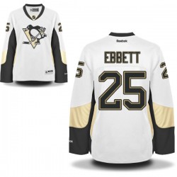 Andrew Ebbett Pittsburgh Penguins Reebok Women's Authentic Away Jersey (White)