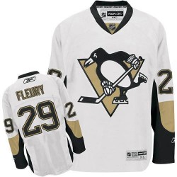Marc-Andre Fleury Pittsburgh Penguins Reebok Authentic Away Jersey (White)