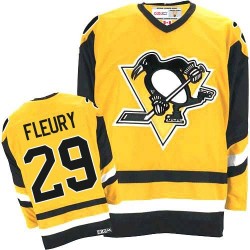 Marc-Andre Fleury Pittsburgh Penguins CCM Premier Throwback Jersey (Gold)