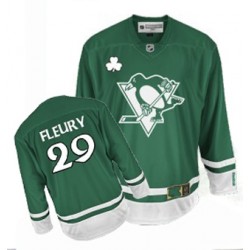 Marc-Andre Fleury Pittsburgh Penguins Reebok Authentic St Patty's Day Jersey St Patty's Day Jersey (Green)