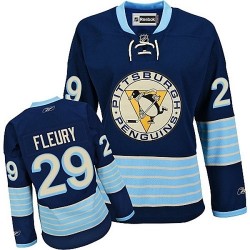 Marc-Andre Fleury Pittsburgh Penguins Reebok Women's Authentic Vintage New Third Jersey (Navy Blue)