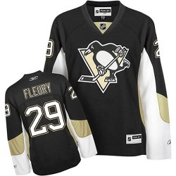 Marc-Andre Fleury Pittsburgh Penguins Reebok Women's Authentic Home Jersey (Black)