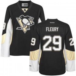 Marc-andre Fleury Pittsburgh Penguins Reebok Women's Authentic Home Jersey (Black)
