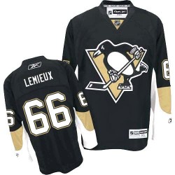Mario Lemieux Pittsburgh Penguins Reebok Authentic Home Jersey (Black)