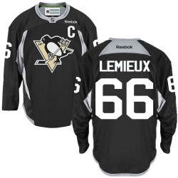 Mario Lemieux Pittsburgh Penguins Reebok Authentic Practice Jersey (Black)