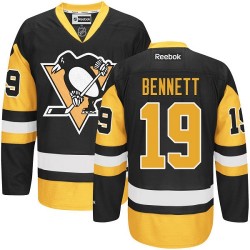 Beau Bennett Pittsburgh Penguins Reebok Authentic Black/ Third Jersey (Gold)