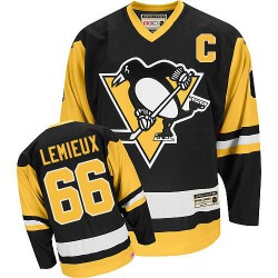 Mario Lemieux Pittsburgh Penguins CCM Authentic Throwback Jersey (Black)