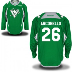 Mark Arcobello Pittsburgh Penguins Reebok Authentic St. Patrick's Day Replica Practice Jersey (Green)