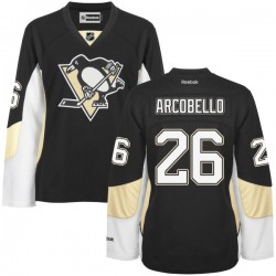 Mark Arcobello Pittsburgh Penguins Reebok Women's Authentic Home Jersey (Black)
