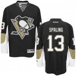 Nick Spaling Pittsburgh Penguins Reebok Authentic Home Jersey (Black)