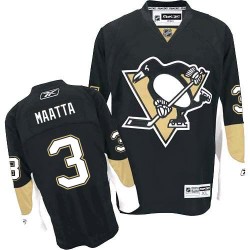 Olli Maatta Pittsburgh Penguins Reebok Authentic Home Jersey (Black)