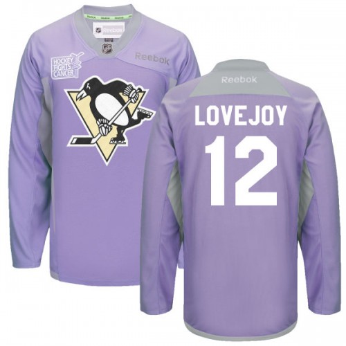 Ben Lovejoy Pittsburgh Penguins Reebok Authentic 2016 Hockey Fights Cancer Practice Jersey (Purple)