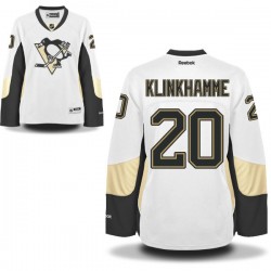Rob Klinkhammer Pittsburgh Penguins Reebok Women's Authentic Away Jersey (White)
