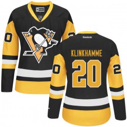 Rob Klinkhammer Pittsburgh Penguins Reebok Authentic Alternate Jersey (Black)
