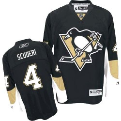 Rob Scuderi Pittsburgh Penguins Reebok Authentic Home Jersey (Black)