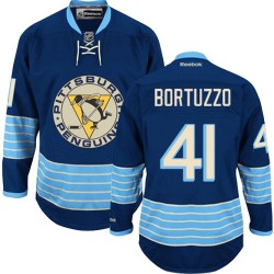 Robert Bortuzzo Pittsburgh Penguins Reebok Premier Vintage New Third Jersey (Navy Blue)