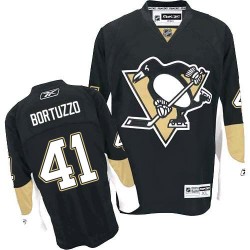Robert Bortuzzo Pittsburgh Penguins Reebok Authentic Home Jersey (Black)