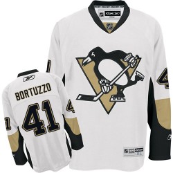 Robert Bortuzzo Pittsburgh Penguins Reebok Authentic Away Jersey (White)