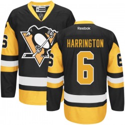 Scott Harrington Pittsburgh Penguins Reebok Authentic Alternate Jersey (Black)