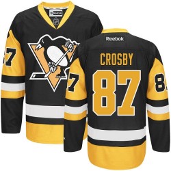 Sidney Crosby Pittsburgh Penguins Reebok Authentic Black/ Third Jersey (Gold)
