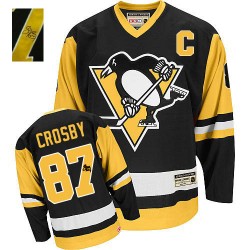 Sidney Crosby Pittsburgh Penguins CCM Authentic Autographed Throwback Jersey (Black)
