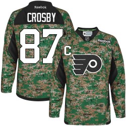 Sidney Crosby Pittsburgh Penguins Reebok Authentic Veterans Day Practice Jersey (Camo)