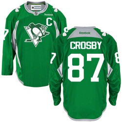 Sidney Crosby Pittsburgh Penguins Reebok Authentic Practice Jersey (Green)
