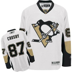 Sidney Crosby Pittsburgh Penguins Reebok Authentic Away Jersey (White)