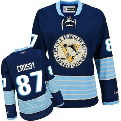 Sidney Crosby Pittsburgh Penguins Reebok Women's Authentic Vintage New Third Jersey (Navy Blue)