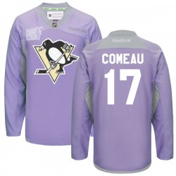 Blake Comeau Pittsburgh Penguins Reebok Authentic 2016 Hockey Fights Cancer Practice Jersey (Purple)