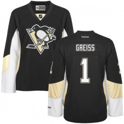 Thomas Greiss Pittsburgh Penguins Reebok Women's Authentic Home Jersey (Black)