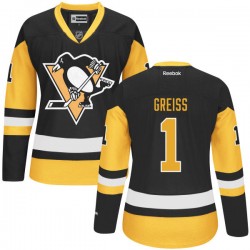 Thomas Greiss Pittsburgh Penguins Reebok Authentic Alternate Jersey (Black)