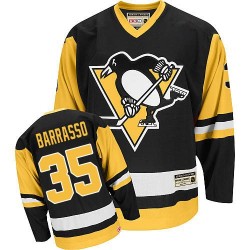 Tom Barrasso Pittsburgh Penguins CCM Authentic Throwback Jersey (Black)