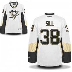 Zach Sill Pittsburgh Penguins Reebok Women's Authentic Away Jersey (White)